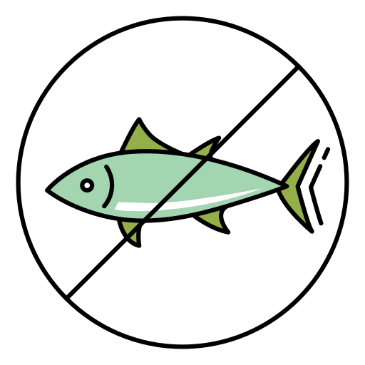 pas de poisson Generic Thin Outline Color Icône