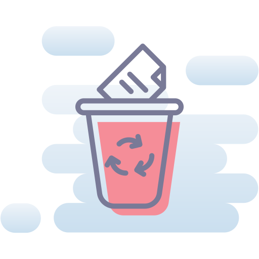 Paper bin Generic Rounded Shapes icon