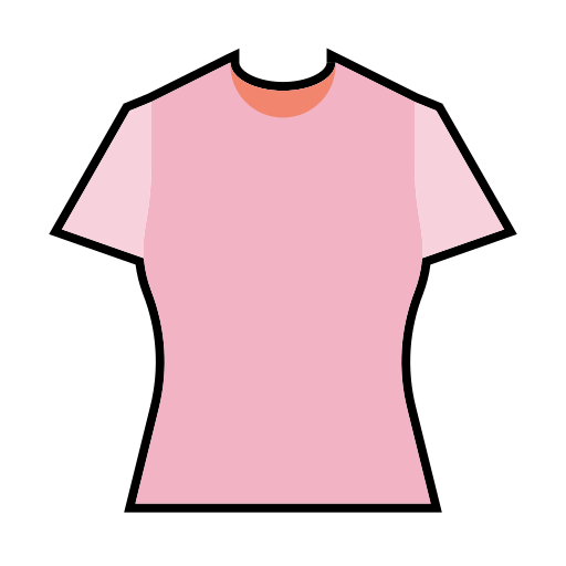 ropa de mujer Generic Outline Color icono