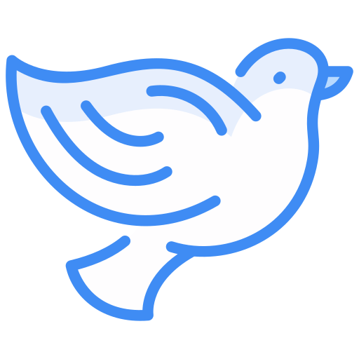 鳩 Generic Blue icon