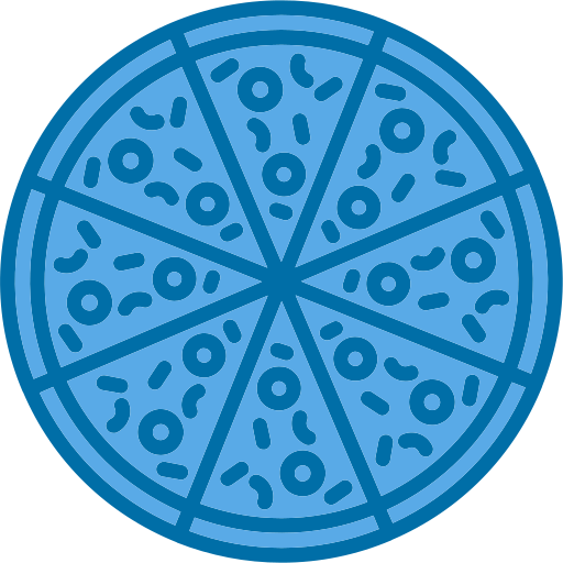 pizza Generic Blue icono