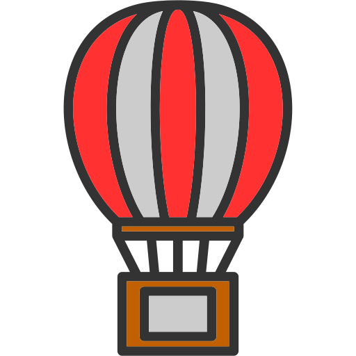 balon powietrzny Generic Outline Color ikona