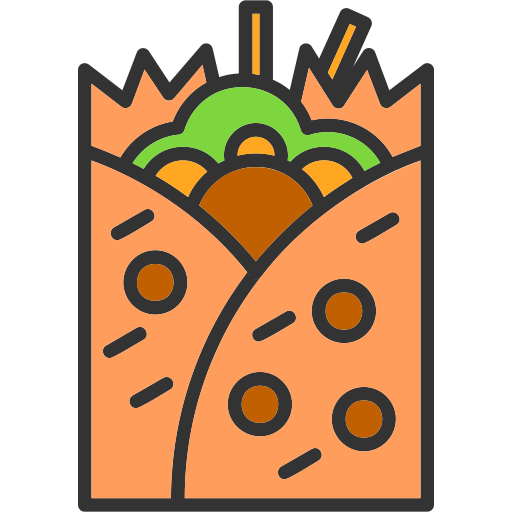 burrito Generic Outline Color ikona