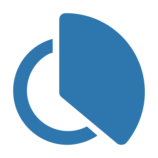 Chart pie Generic Blue icon