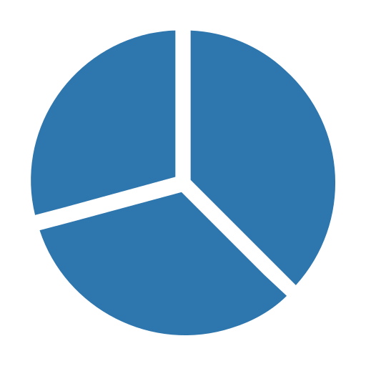 graphique à secteurs Generic Blue Icône
