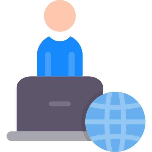 Remote working Generic Flat icon