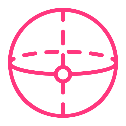 Sphere Generic Outline Color icon