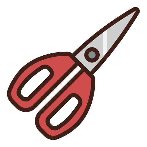 Scissor Generic Outline Color icon