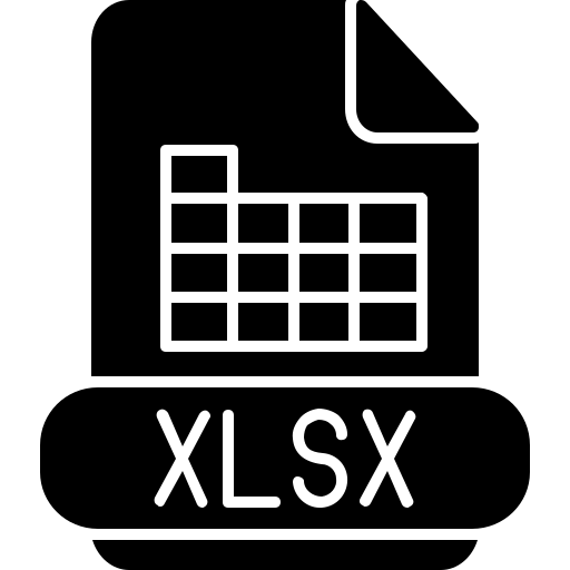 xlsx Generic Glyph Ícone