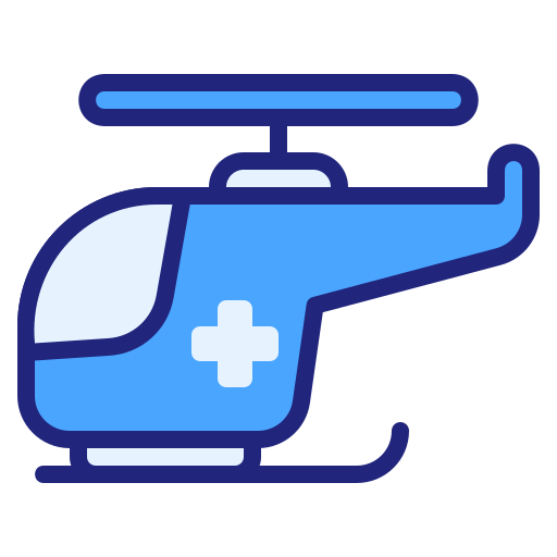 helicóptero Generic Blue Ícone