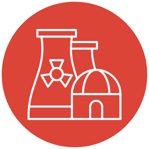 kerncentrale Generic Flat icoon