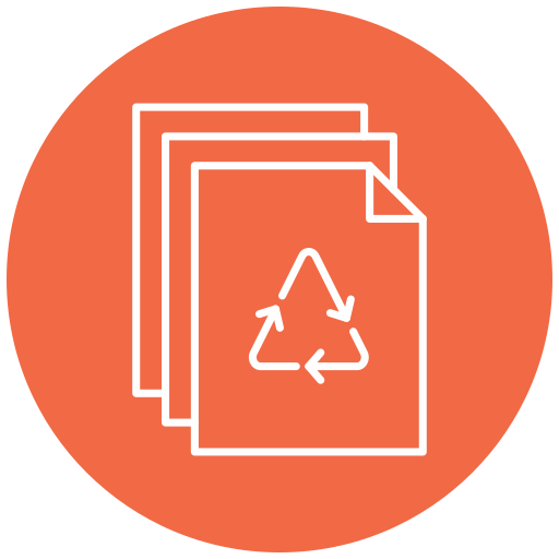 papier z recyklingu Generic Flat ikona