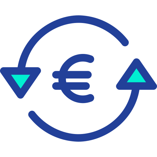 euro Kiranshastry Lineal Color icona