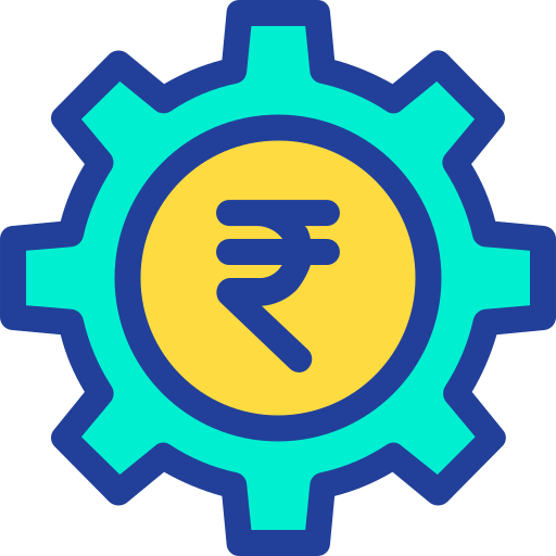 rupia Kiranshastry Lineal Color ikona