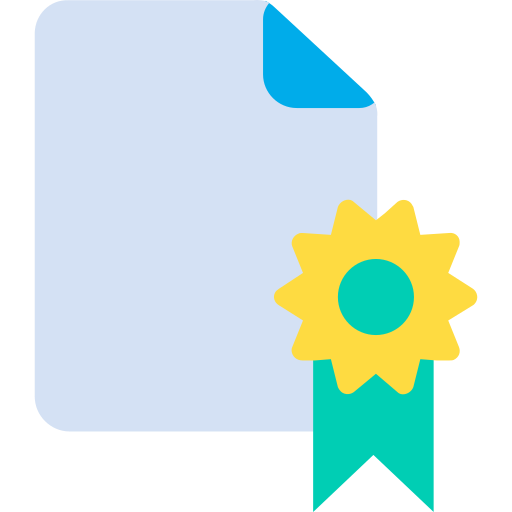 certificado Kiranshastry Flat icono