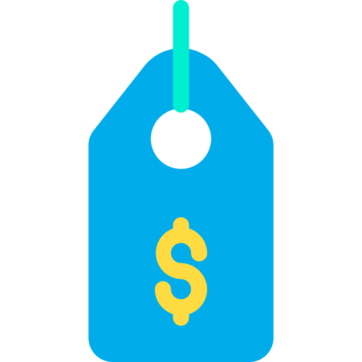 etiqueta de dólar Kiranshastry Flat icono