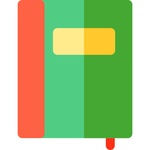 cuaderno Basic Rounded Flat icono