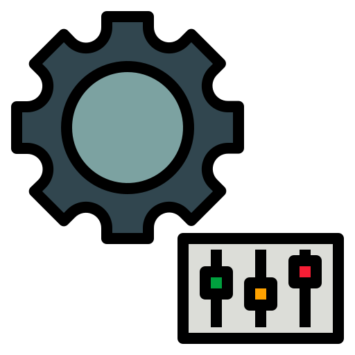 Control Generic Outline Color icon