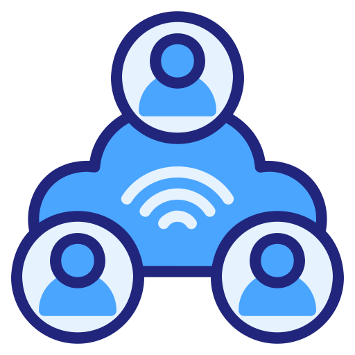 Network Generic Blue icon