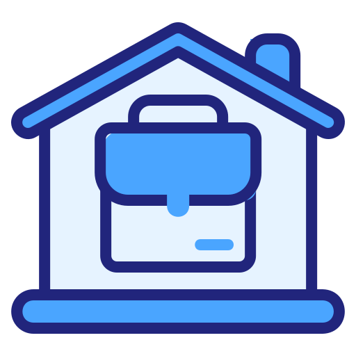 ホームオフィス Generic Blue icon