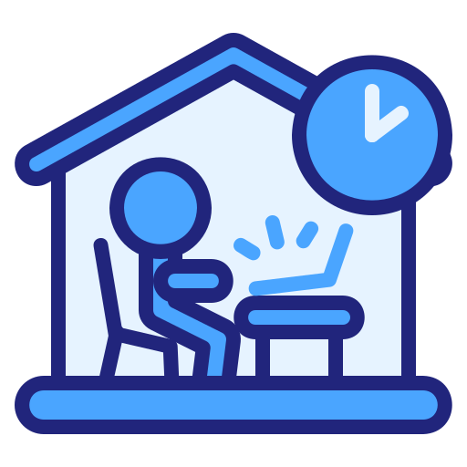 Working hours Generic Blue icon