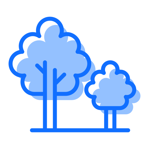des arbres Generic Blue Icône