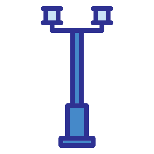 Street lamp Generic Blue icon