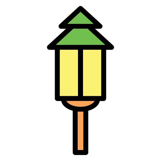 ガーデンライト Generic Outline Color icon
