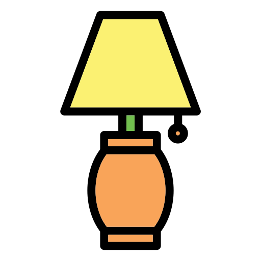 電気スタンド Generic Outline Color icon