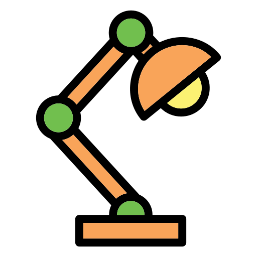 데스크 램프 Generic Outline Color icon