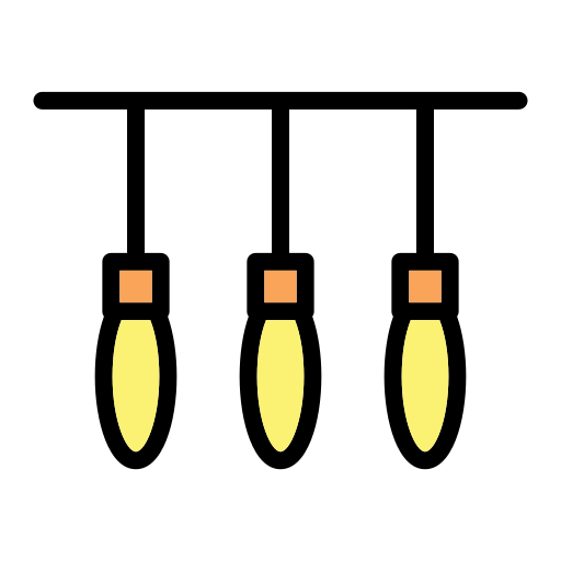 decoración de la lámpara Generic Outline Color icono
