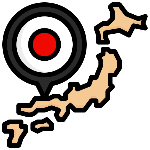 japan Generic Outline Color icoon