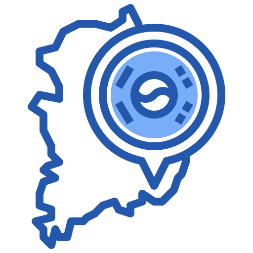 corea del sud Generic Blue icona