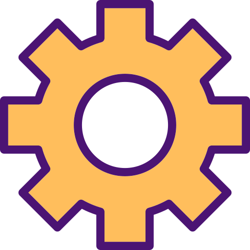 Cogwheel Generic Outline Color icon