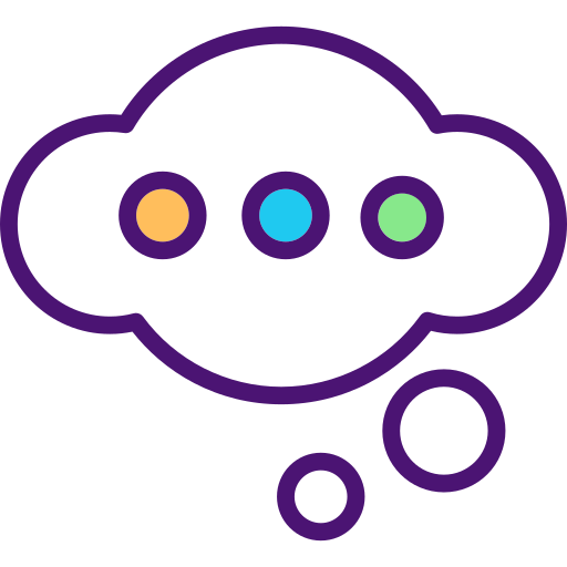 Thinking bubble Generic Outline Color icon