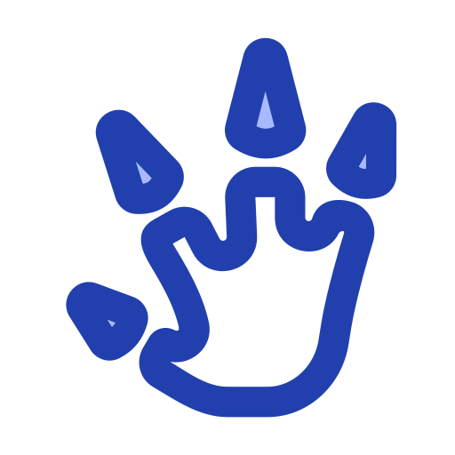 Footprint Generic Blue icon