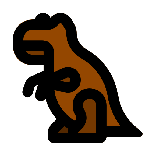 allosaurus Generic Outline Color icono