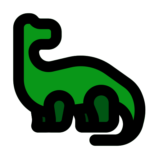 Apatosaurus Generic Outline Color icon