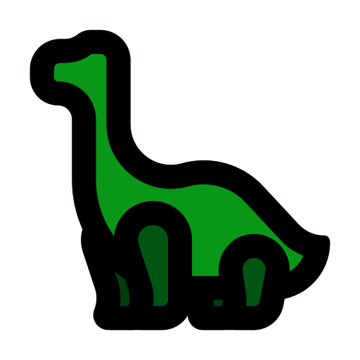 brontozaur Generic Outline Color ikona