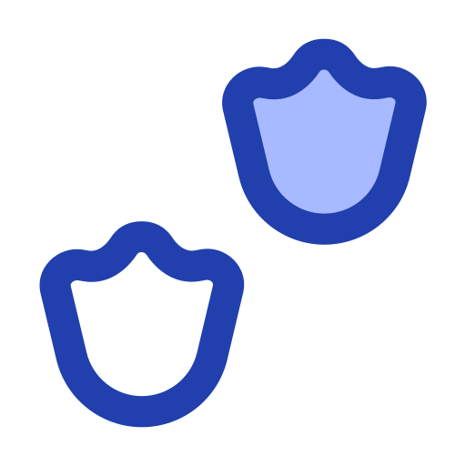 フットプリント Generic Blue icon