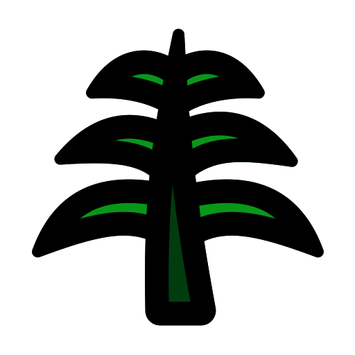 liść palmowy Generic Outline Color ikona