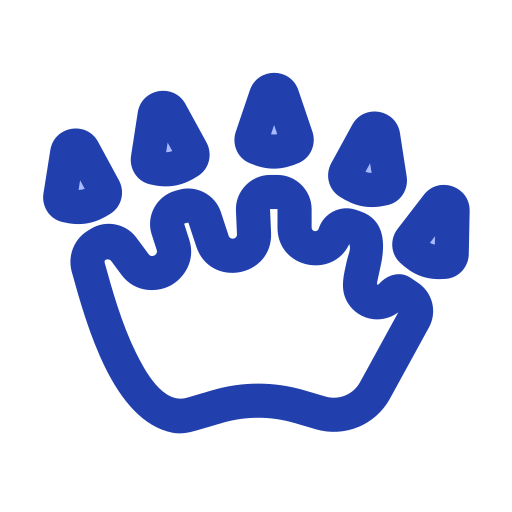 발자국 Generic Blue icon