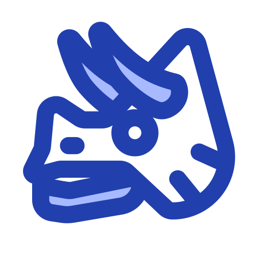 czaszka dinozaura Generic Blue ikona