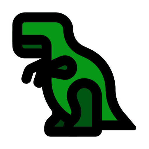 tirano-saurio rex Generic Outline Color icono