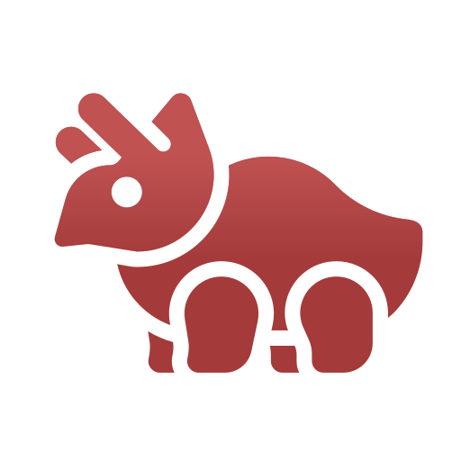 triceratops Generic Flat Gradient icoon