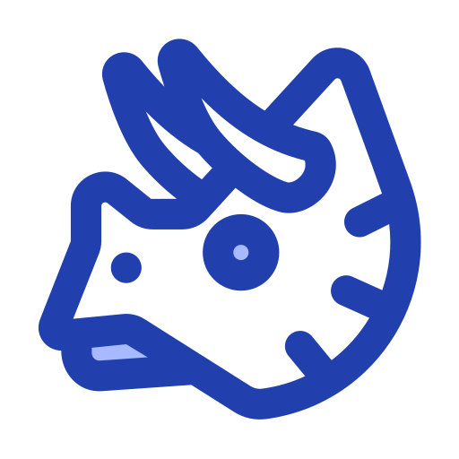 triceratops Generic Blue icono