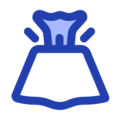 vulkaan Generic Blue icoon