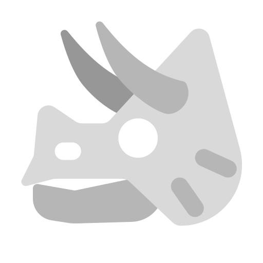 cráneo de dinosaurio Generic Flat icono