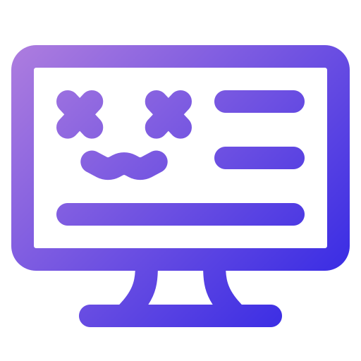 pantalla azul Generic Gradient icono
