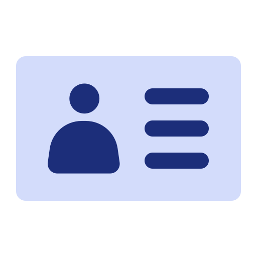 ausweis Generic Flat icon